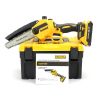Аккумуляторная цепная мини пила DeWalt DCM160N 24V 4AH шина 20 см на 2 аккумулятора 8" дюймов с автоматической смазкой цепи в кейсе, Веткорез деволт